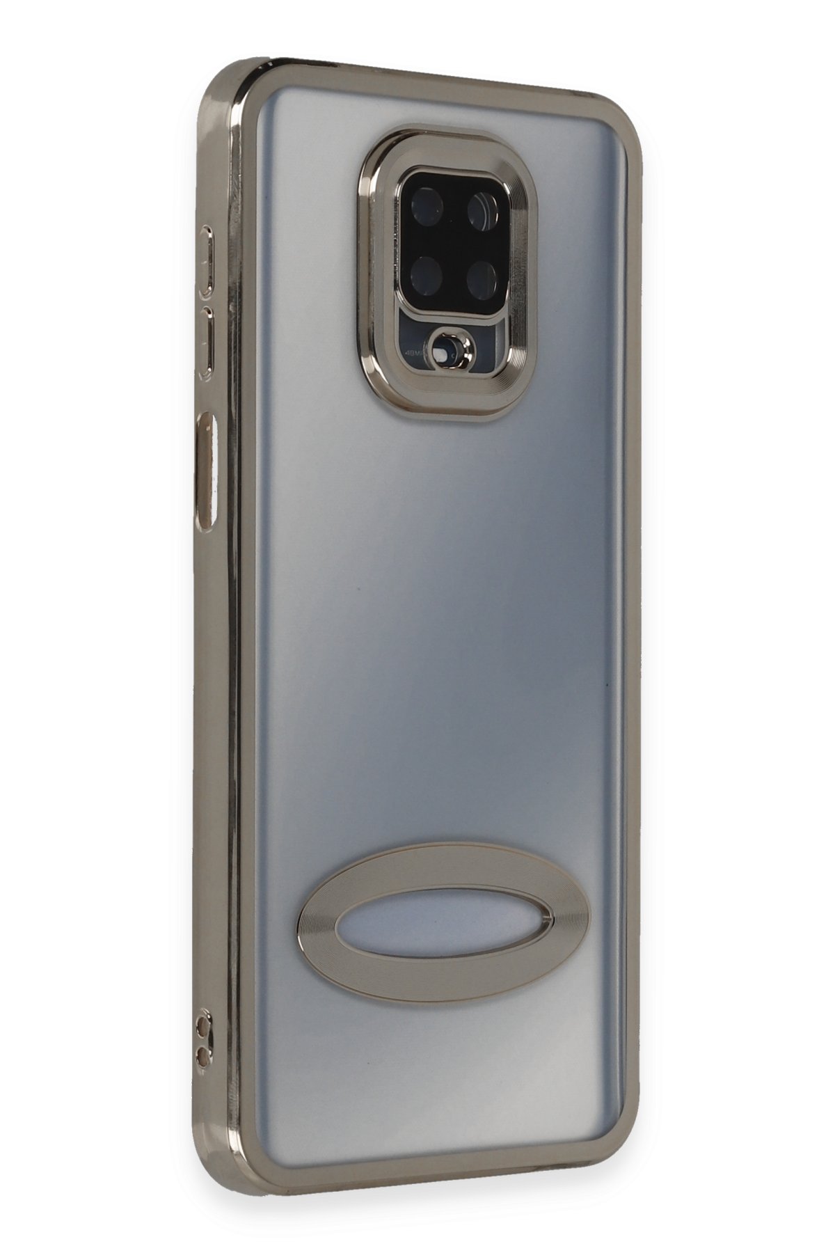 Newface Xiaomi Redmi Note 9 Pro Kılıf Palm Buzlu Kamera Sürgülü Silikon - Lacivert