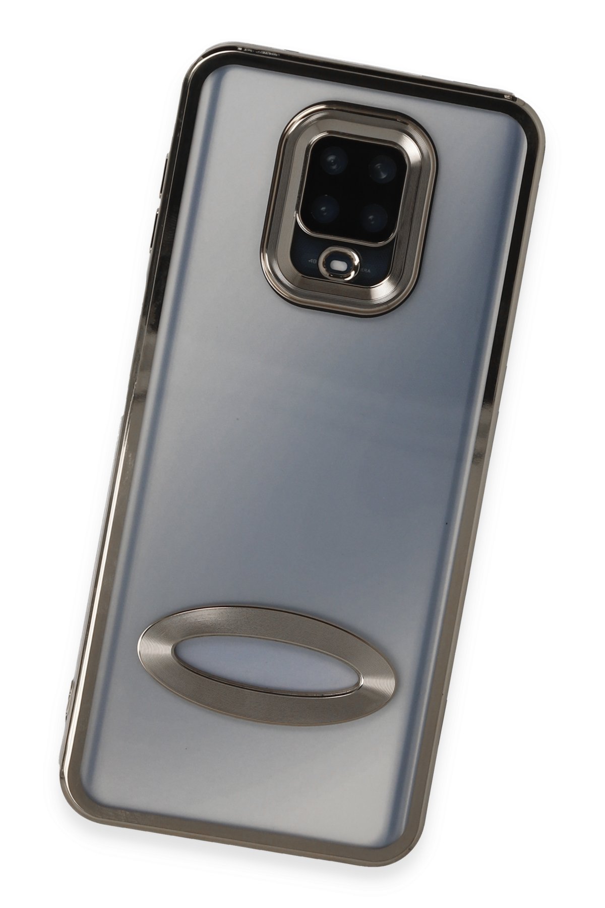 Newface Xiaomi Redmi Note 9 Pro Kılıf Palm Buzlu Kamera Sürgülü Silikon - Lacivert