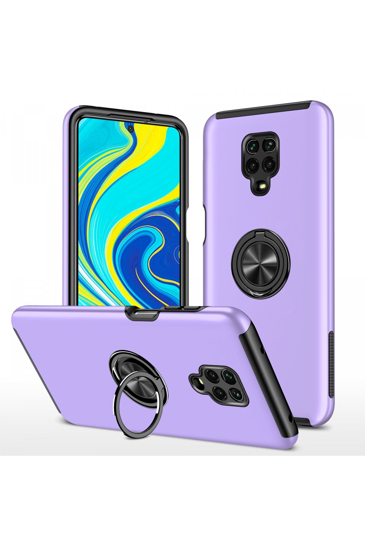 Newface Xiaomi Redmi Note 9S Kılıf First Silikon - Mürdüm