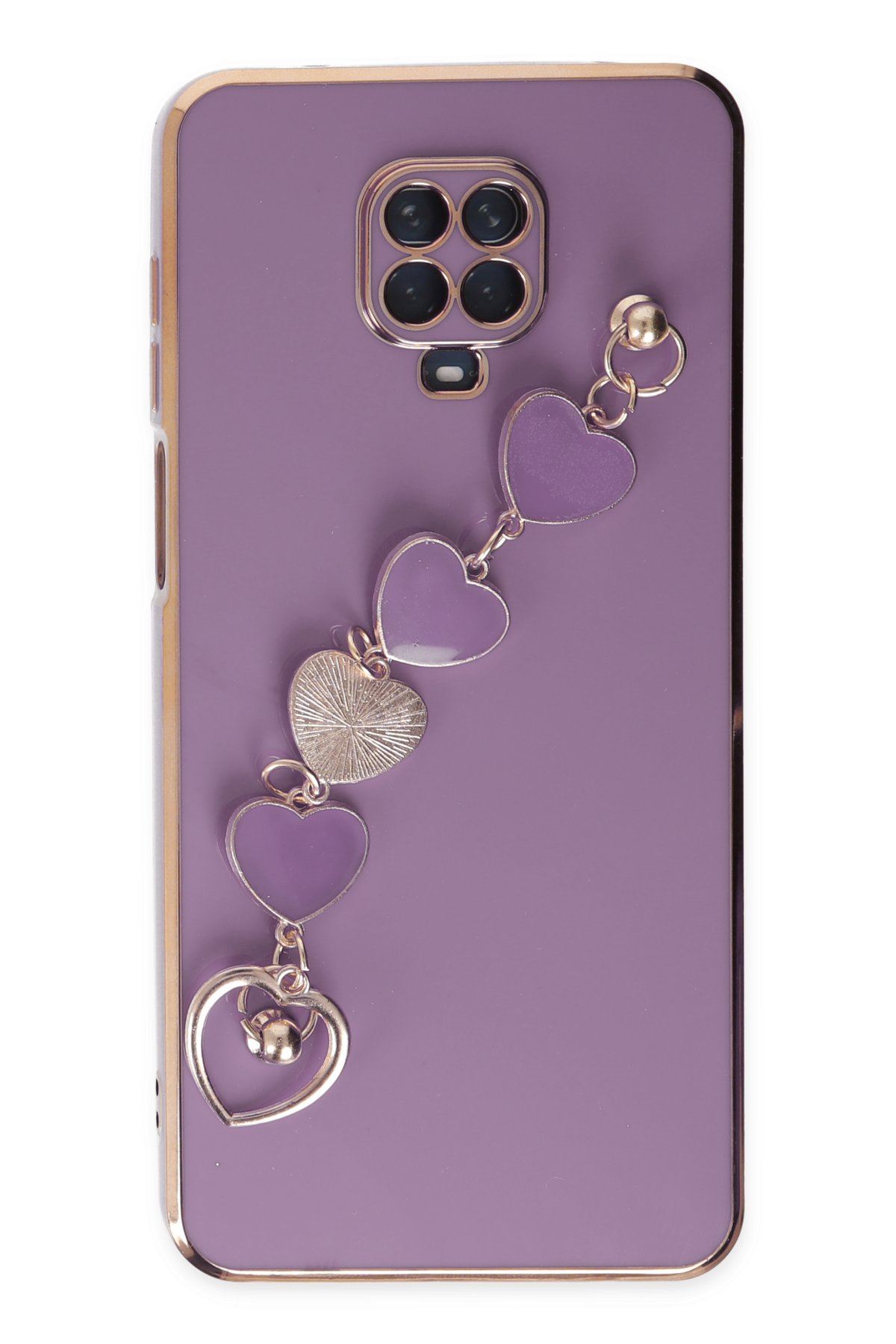 Newface Xiaomi Redmi Note 9S Kılıf Platin Silikon - Kırmızı