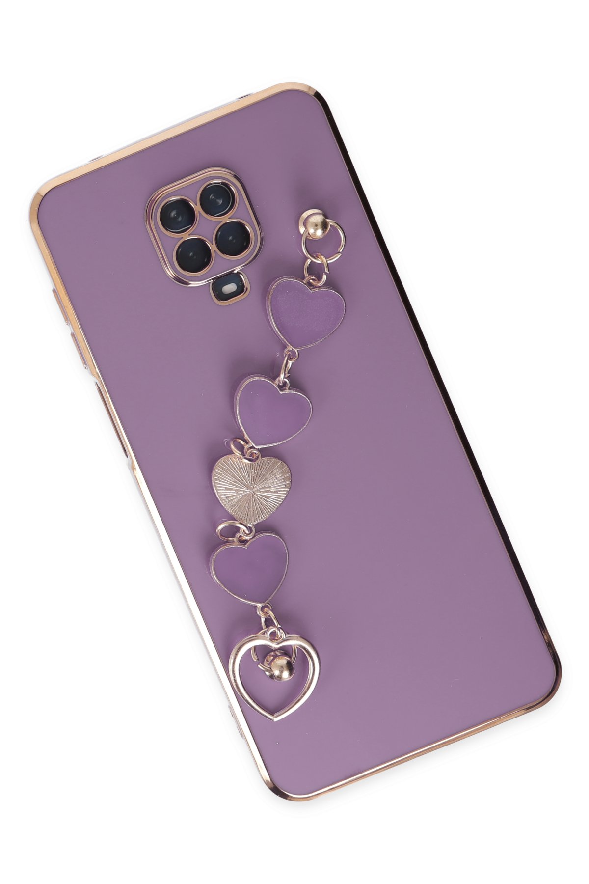 Newface Xiaomi Redmi Note 9S Kılıf Platin Silikon - Kırmızı