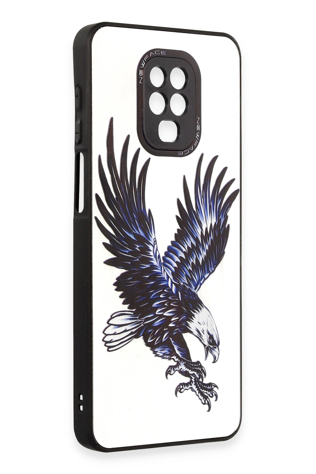 Newface Xiaomi Redmi Note 9S Kılıf Montreal Yüzüklü Silikon Kapak - Buz Mavi