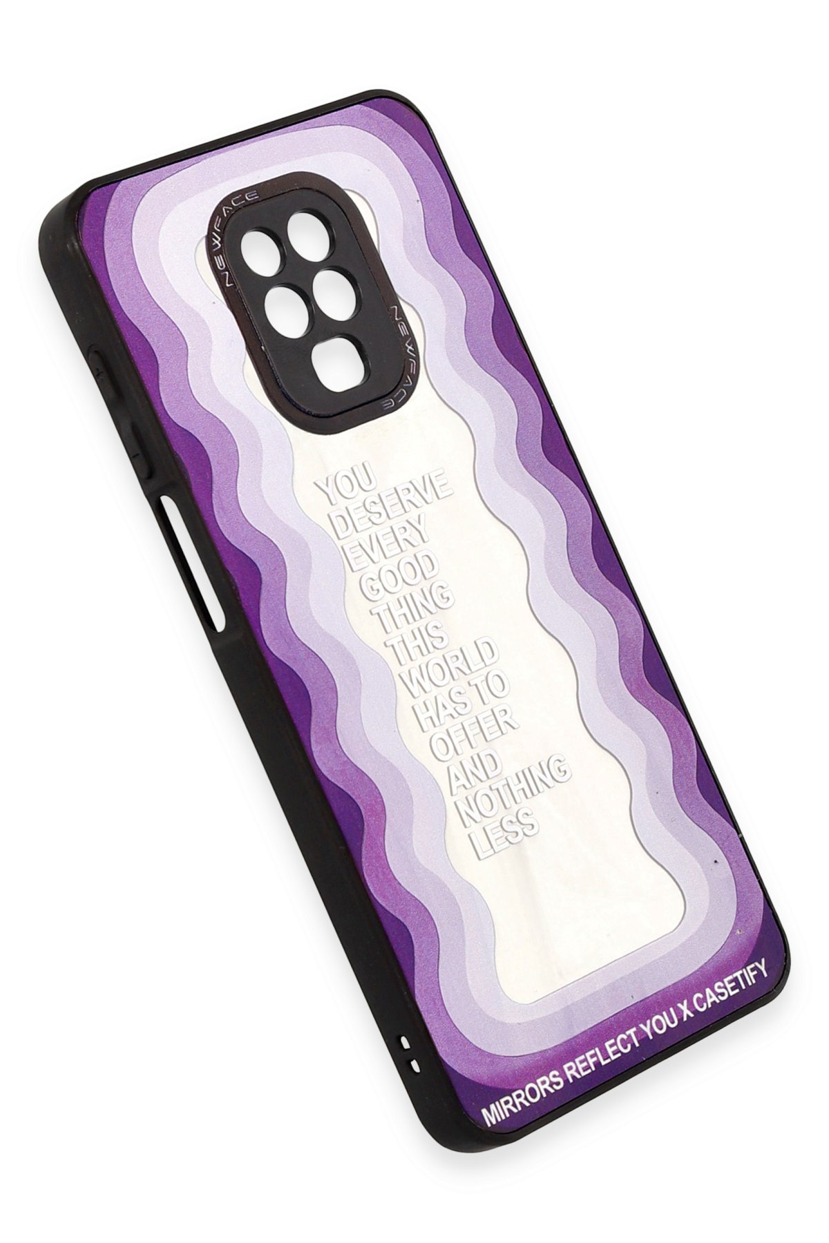 Newface Xiaomi Redmi Note 9S Kılıf Palm Buzlu Kamera Sürgülü Silikon - Pembe