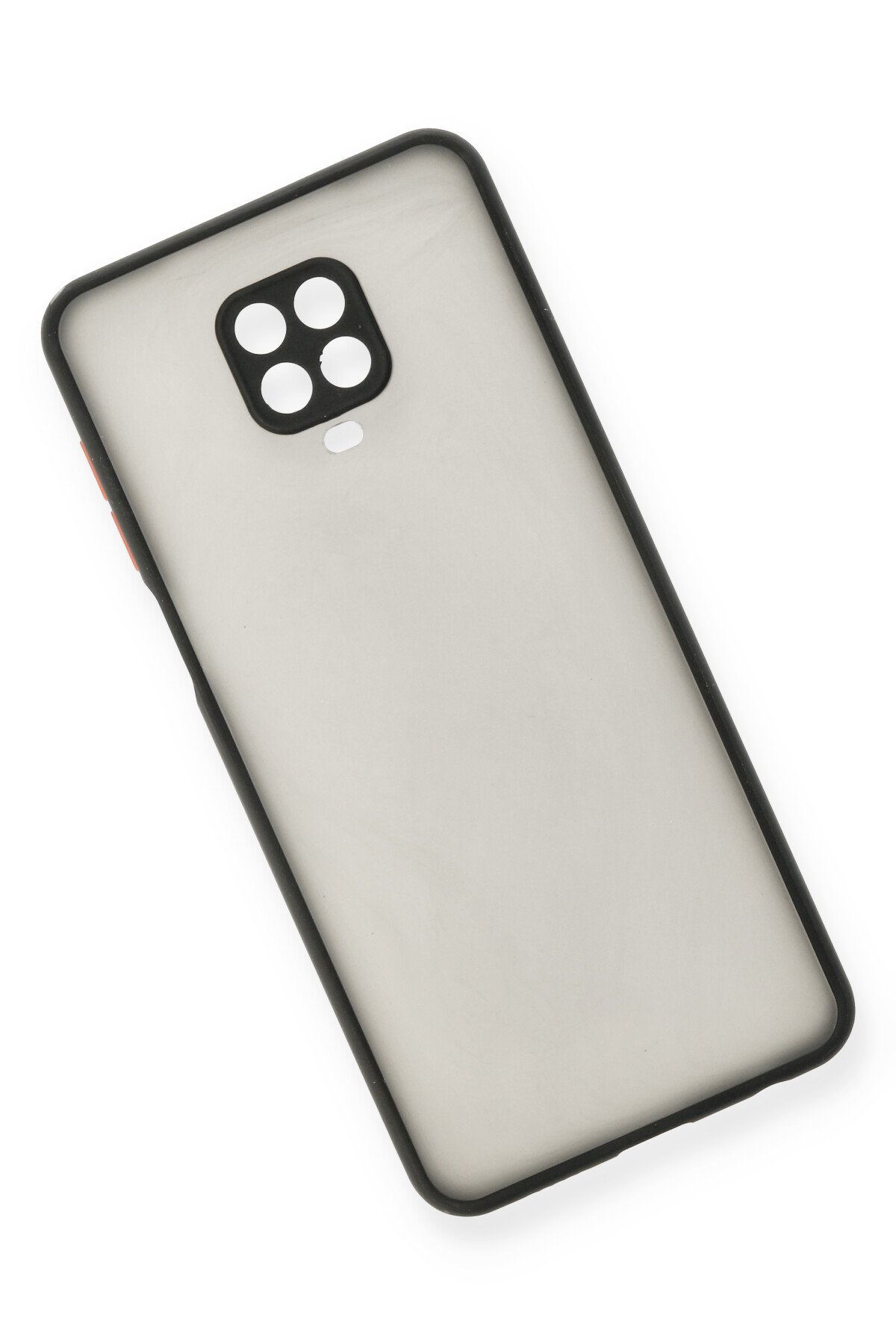 Newface Xiaomi Redmi Note 9S Kılıf Glass Kapak - Siyah