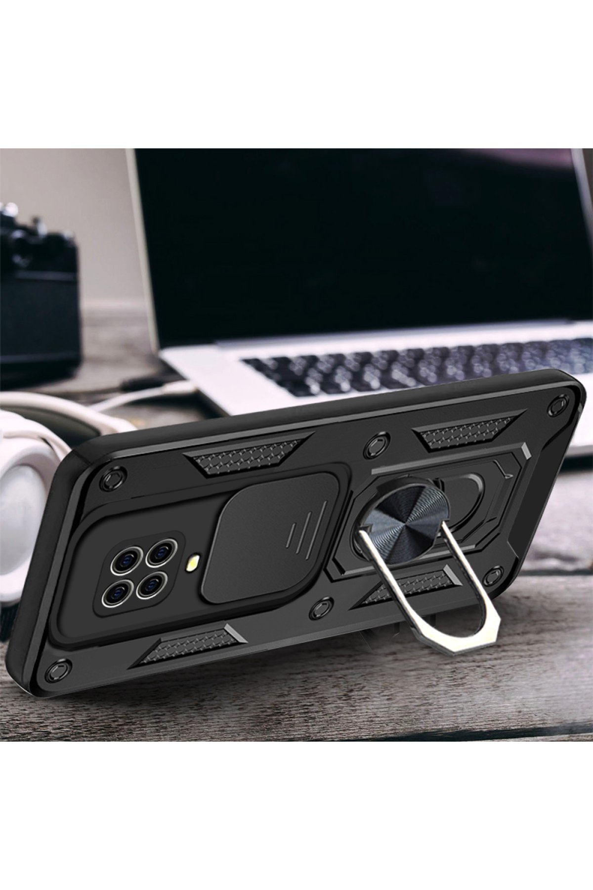 Newface Xiaomi Redmi Note 9S Kılıf Nano içi Kadife Silikon - Mavi