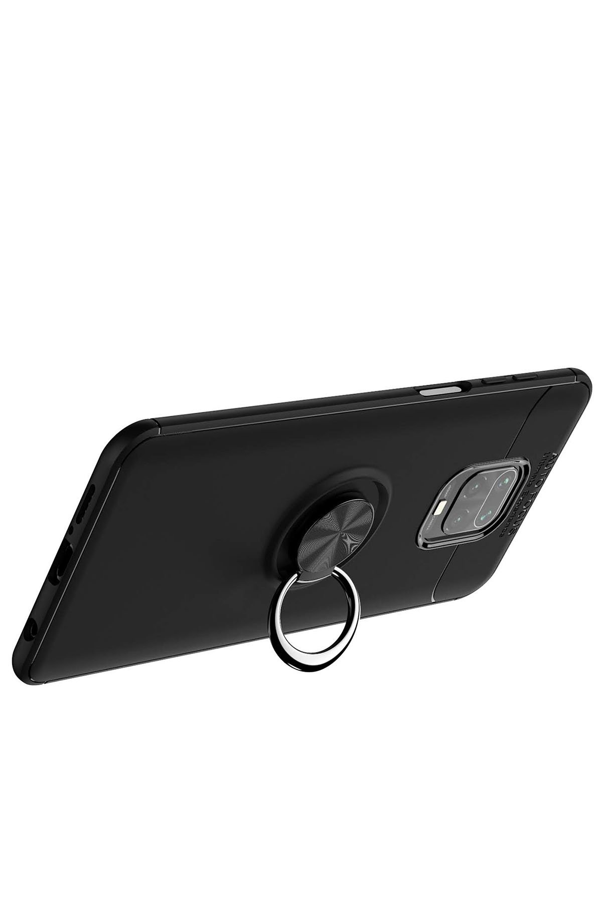 Newface Xiaomi Redmi Note 9S Kılıf Palm Buzlu Kamera Sürgülü Silikon - Kırmızı