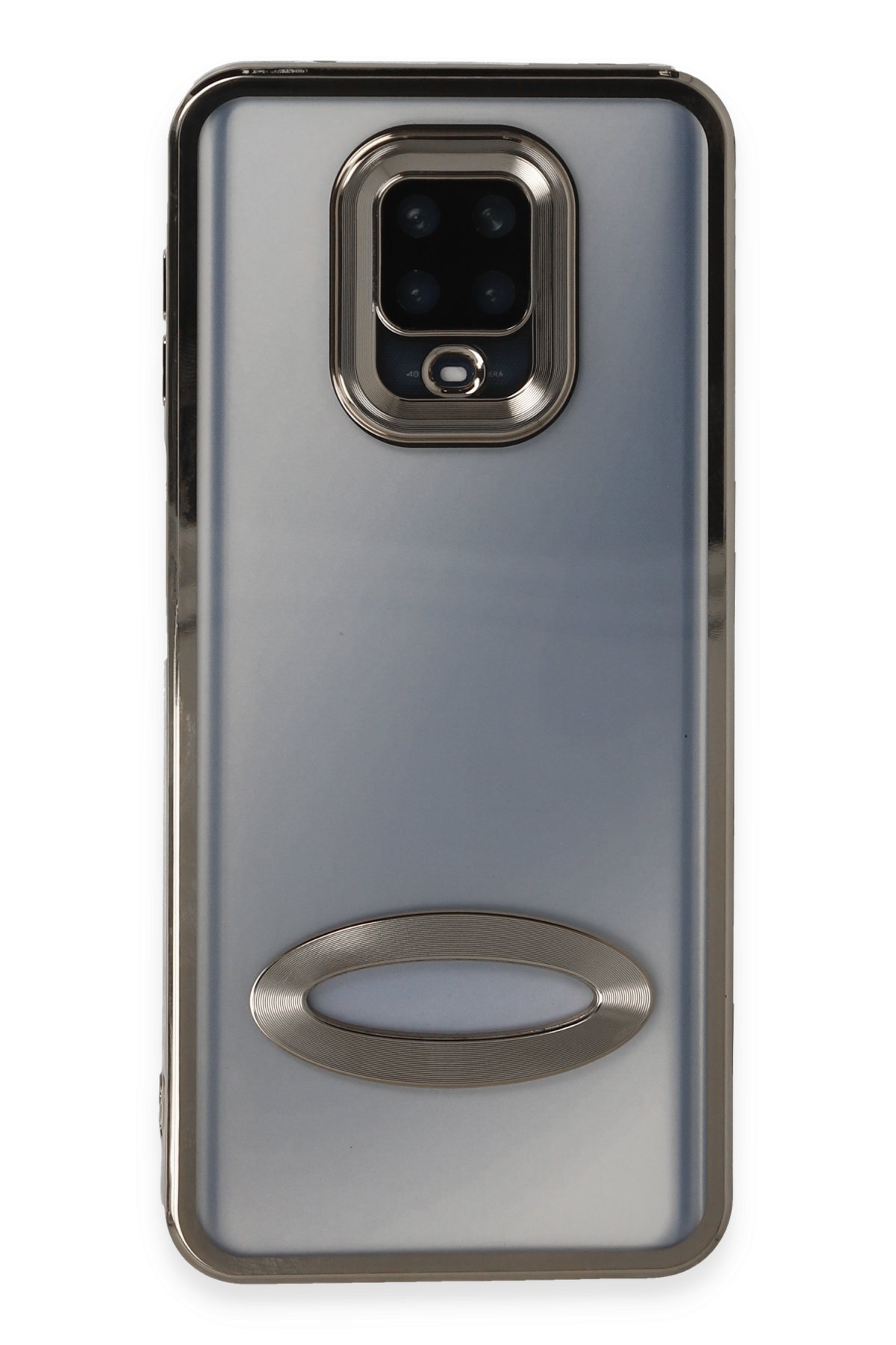 Newface Xiaomi Redmi Note 9S Kılıf Palm Buzlu Kamera Sürgülü Silikon - Pembe