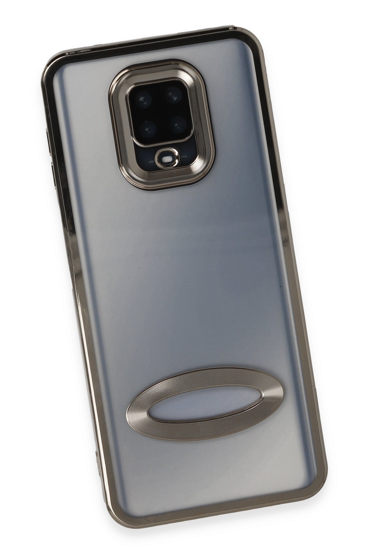 Newface Xiaomi Redmi Note 9S Kılıf Palm Buzlu Kamera Sürgülü Silikon - Pembe
