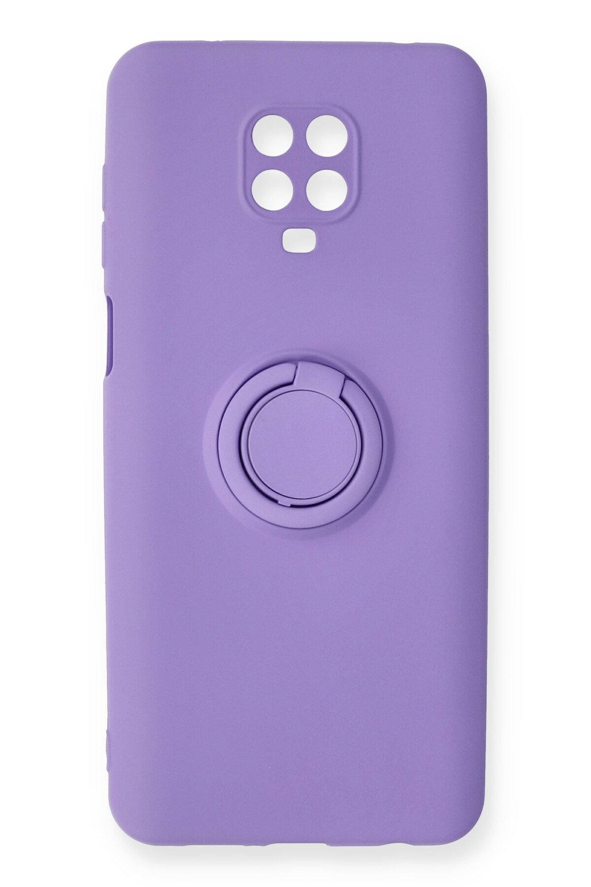 Newface Xiaomi Redmi Note 9S Kılıf Montreal Yüzüklü Silikon Kapak - Buz Mavi