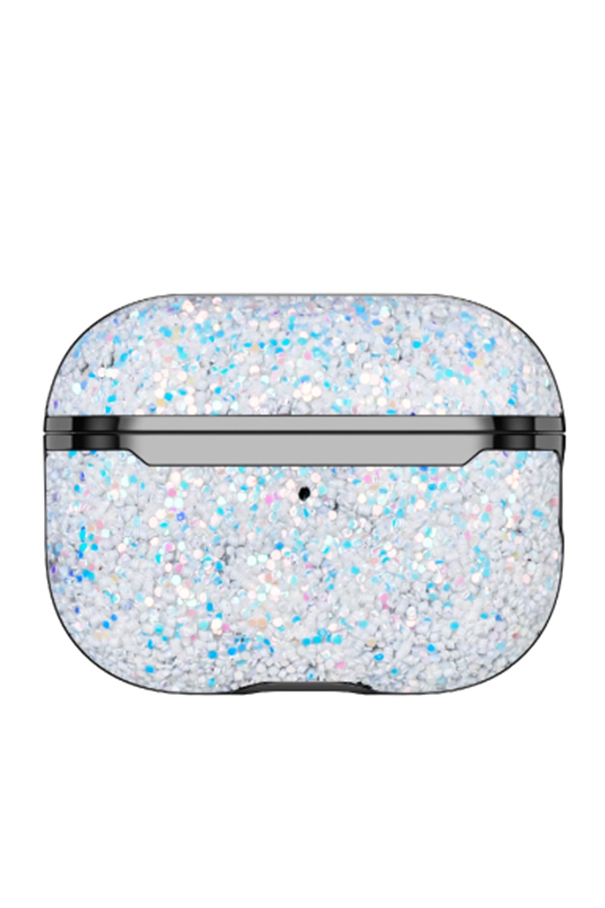 Onegif Airpods 2 (2.nesil) Bright Simli Airpods Kapak - Siyah