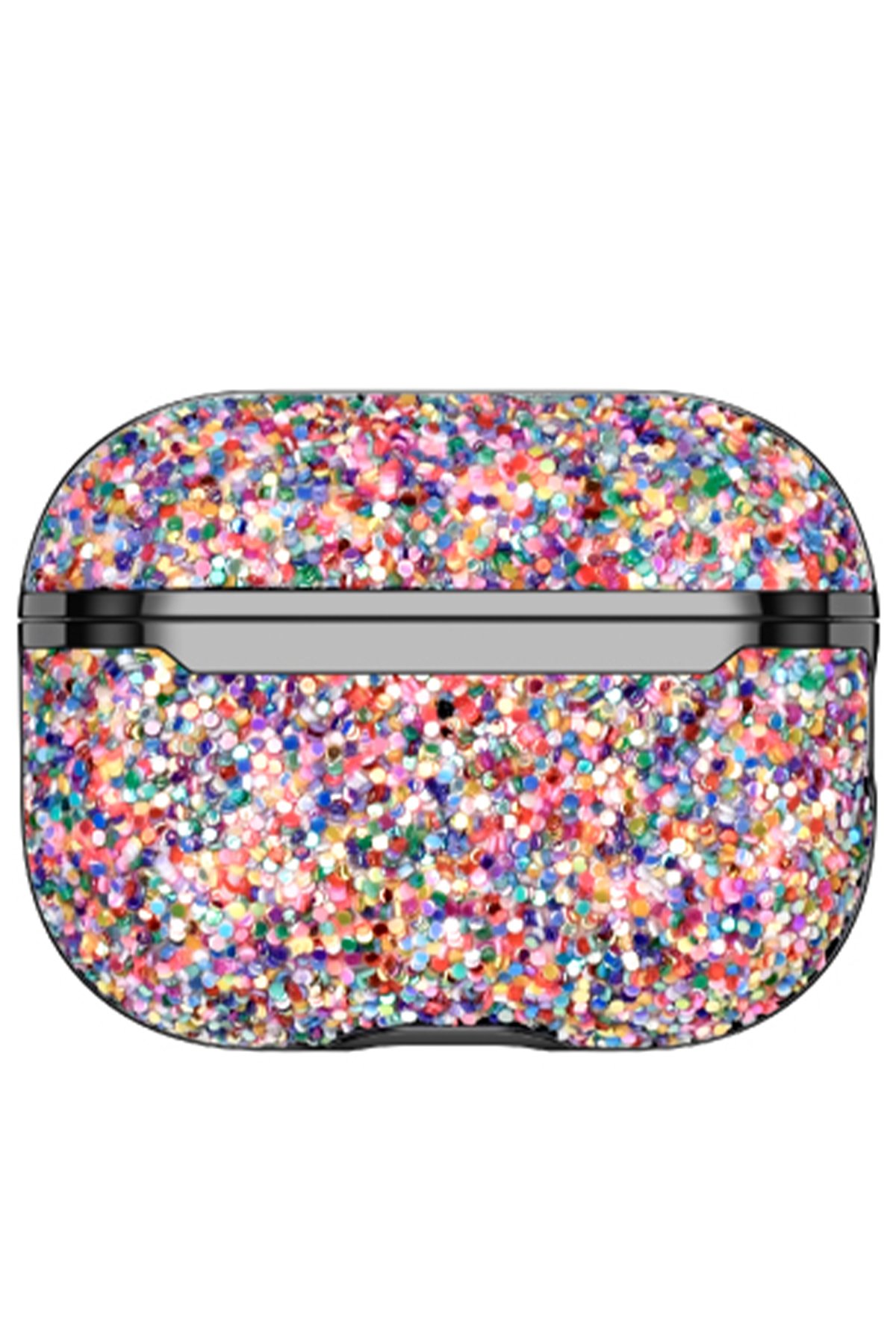 Onegif Airpods Pro (1.nesil) Bright Simli Airpods Kapak - Pembe