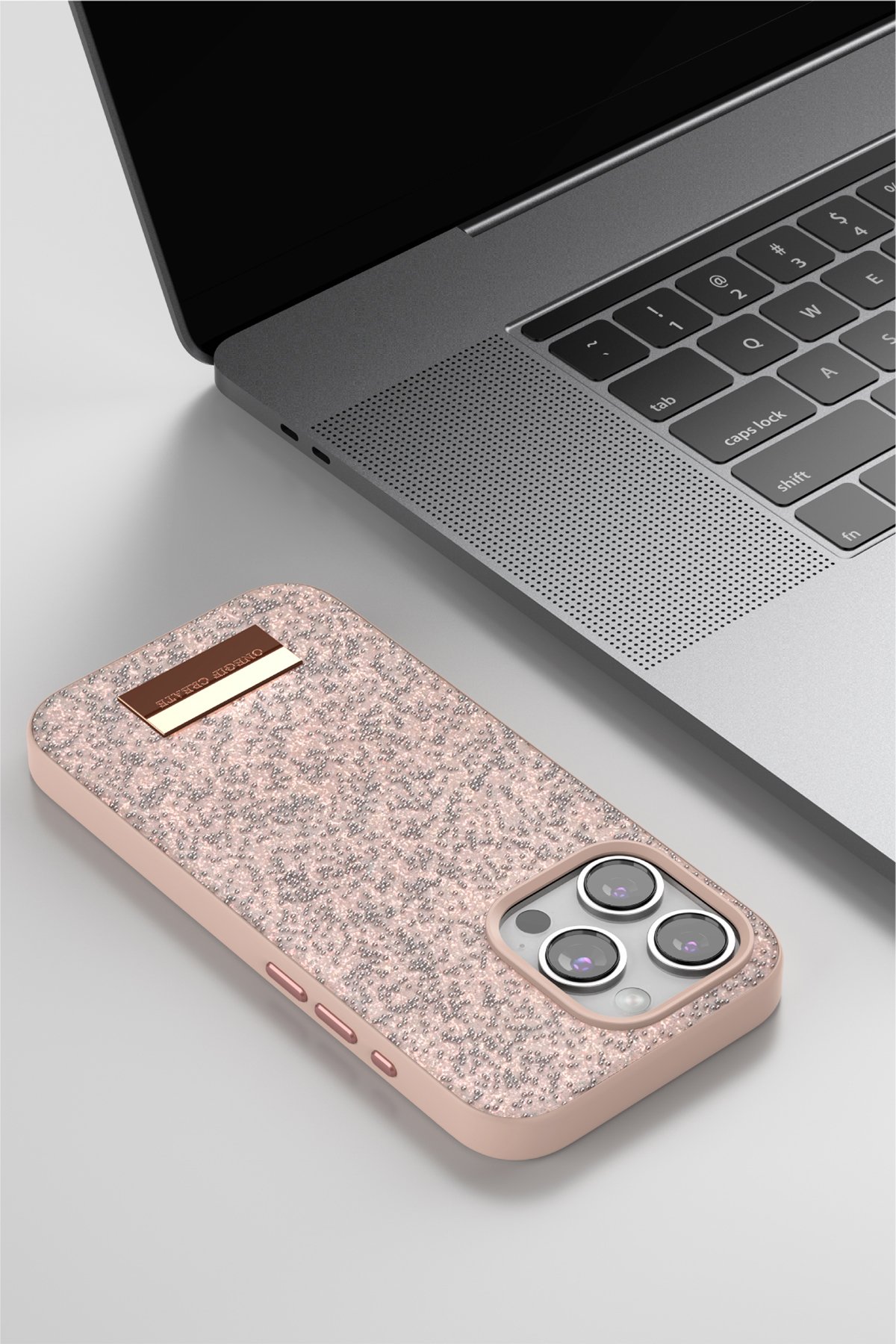 Onegif iPhone 15 Pro Max Flower Series Magsafe Kapak - Beyaz