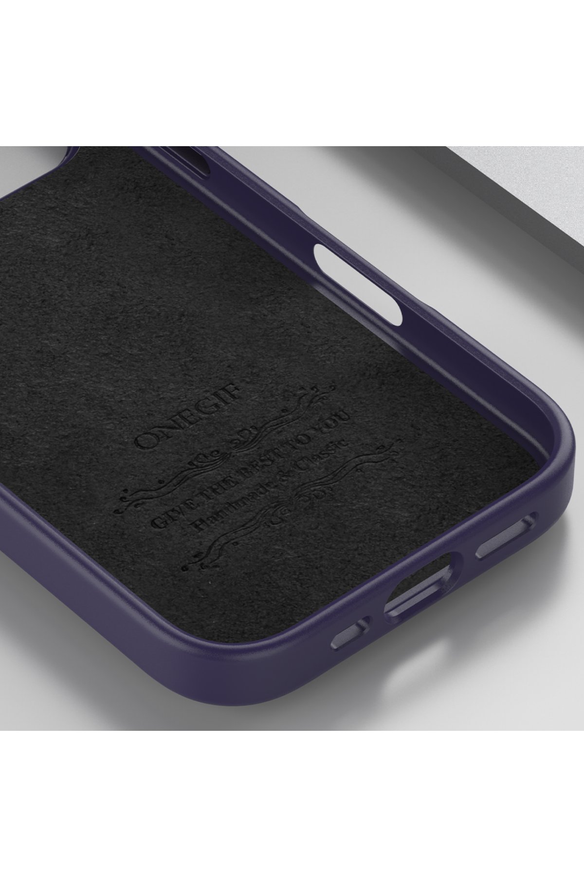 Onegif iPhone 16 Bright Simli Kapak - Gümüş