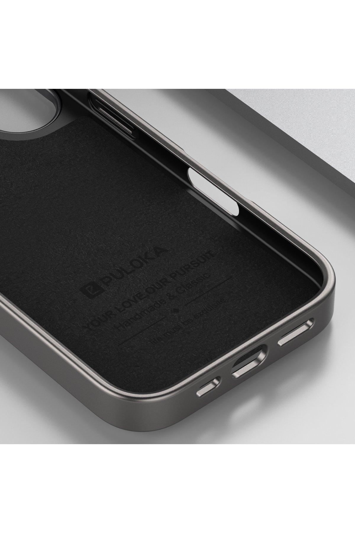 Onegif iPhone 16 Pro Max Bright Simli Kapak - Gümüş