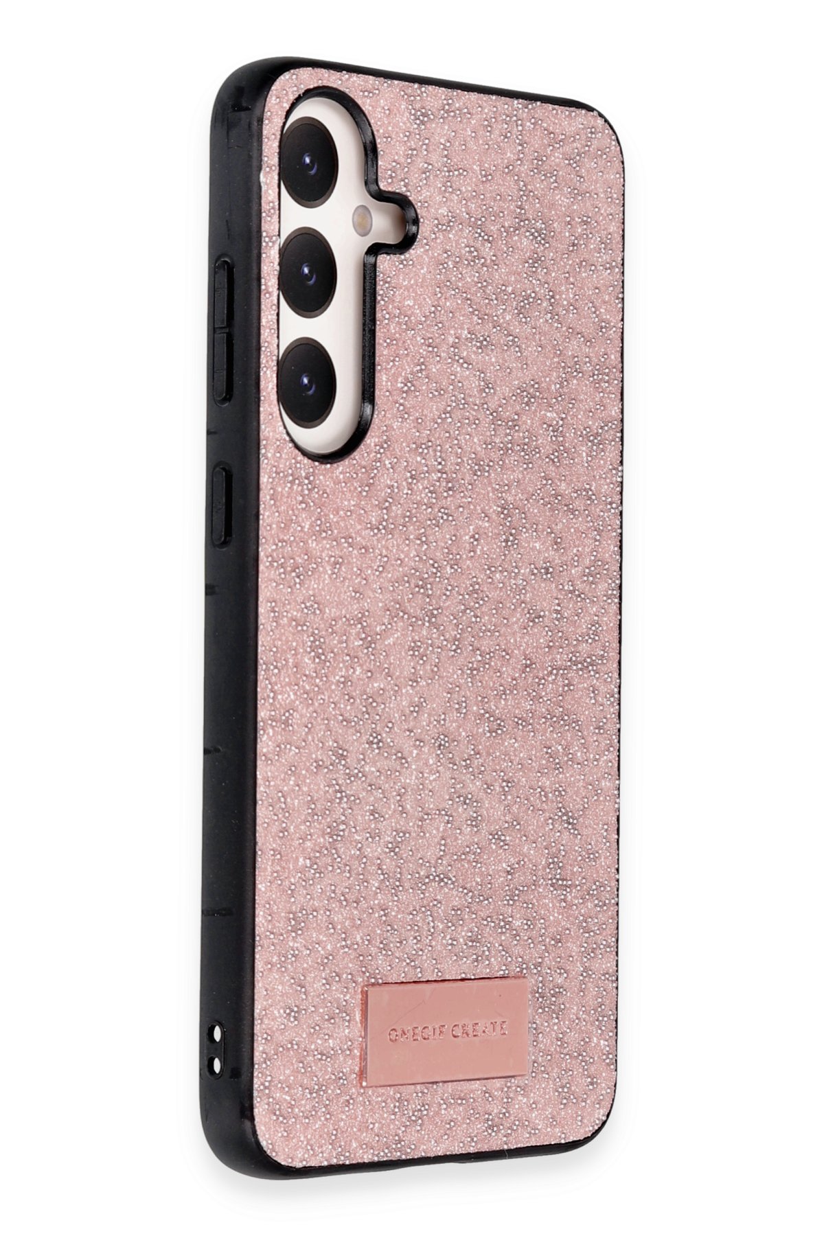 Onegif Samsung Galaxy A34 5G Bright Simli Kapak - Derin Mor