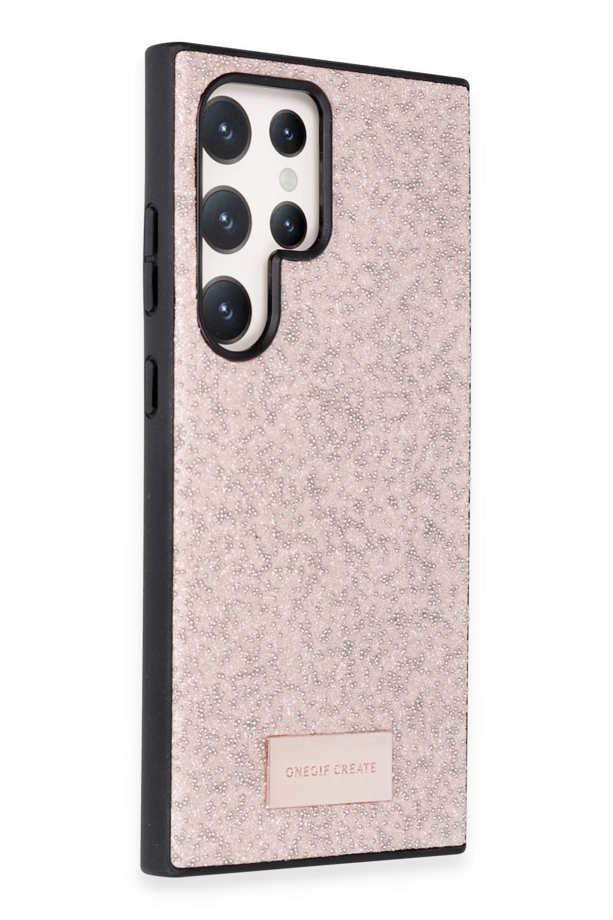 Onegif Samsung Galaxy S23 Ultra Bright Simli Kapak - Gold