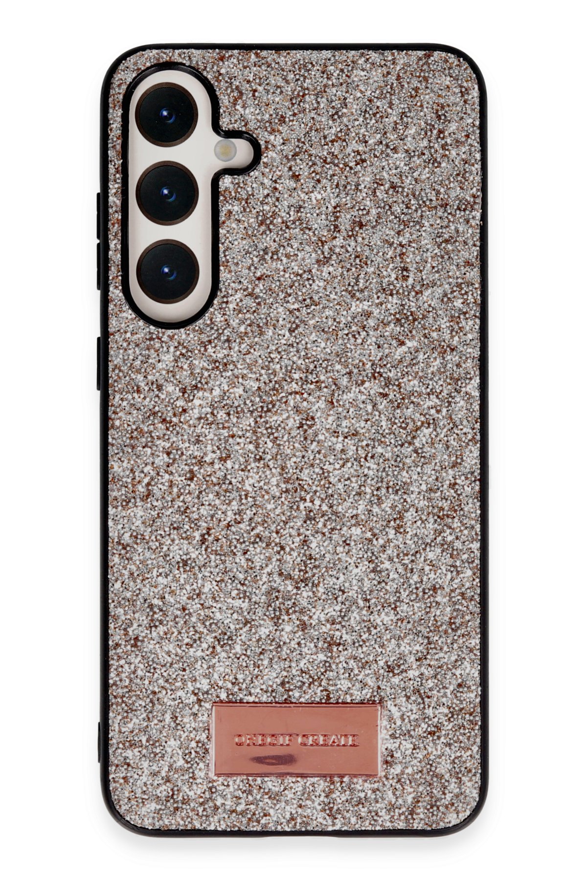 Onegif Samsung Galaxy S24 Plus Bright Simli Kapak - Gümüş