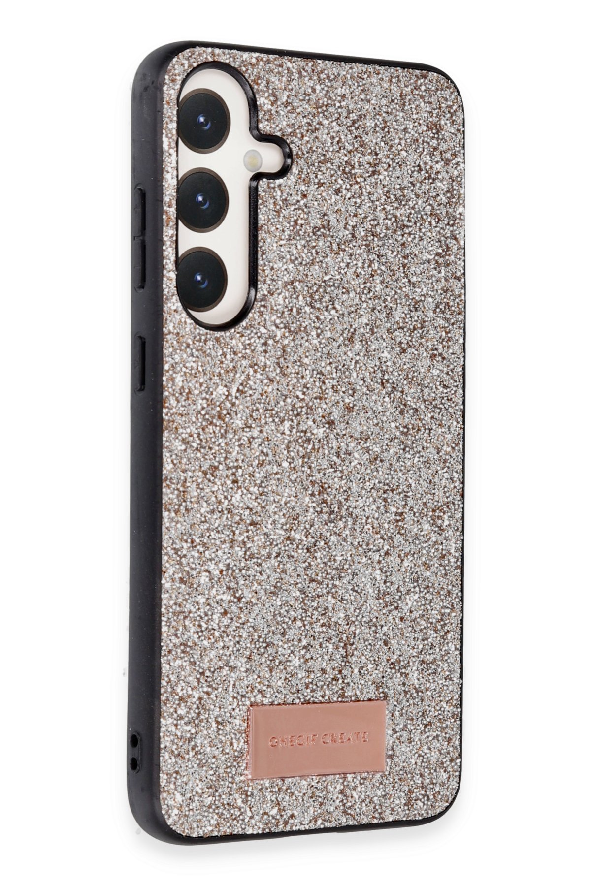 Onegif Samsung Galaxy S24 Plus Bright Simli Kapak - Gümüş