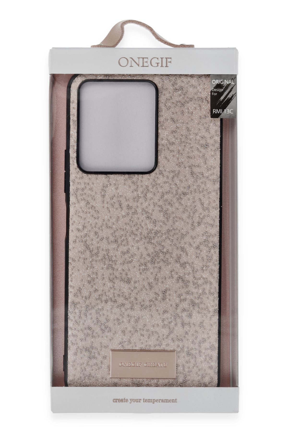 Onegif Xiaomi Poco C65 Bright Simli Kapak - Derin Mor