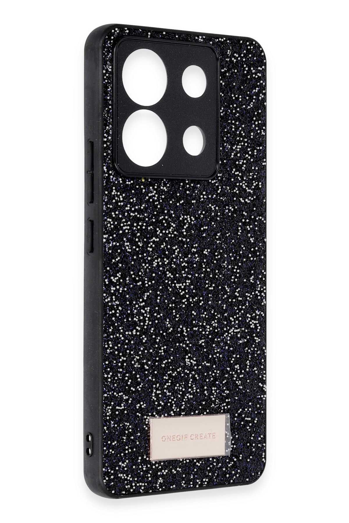 Onegif Xiaomi Poco X6 Bright Simli Kapak - Gümüş