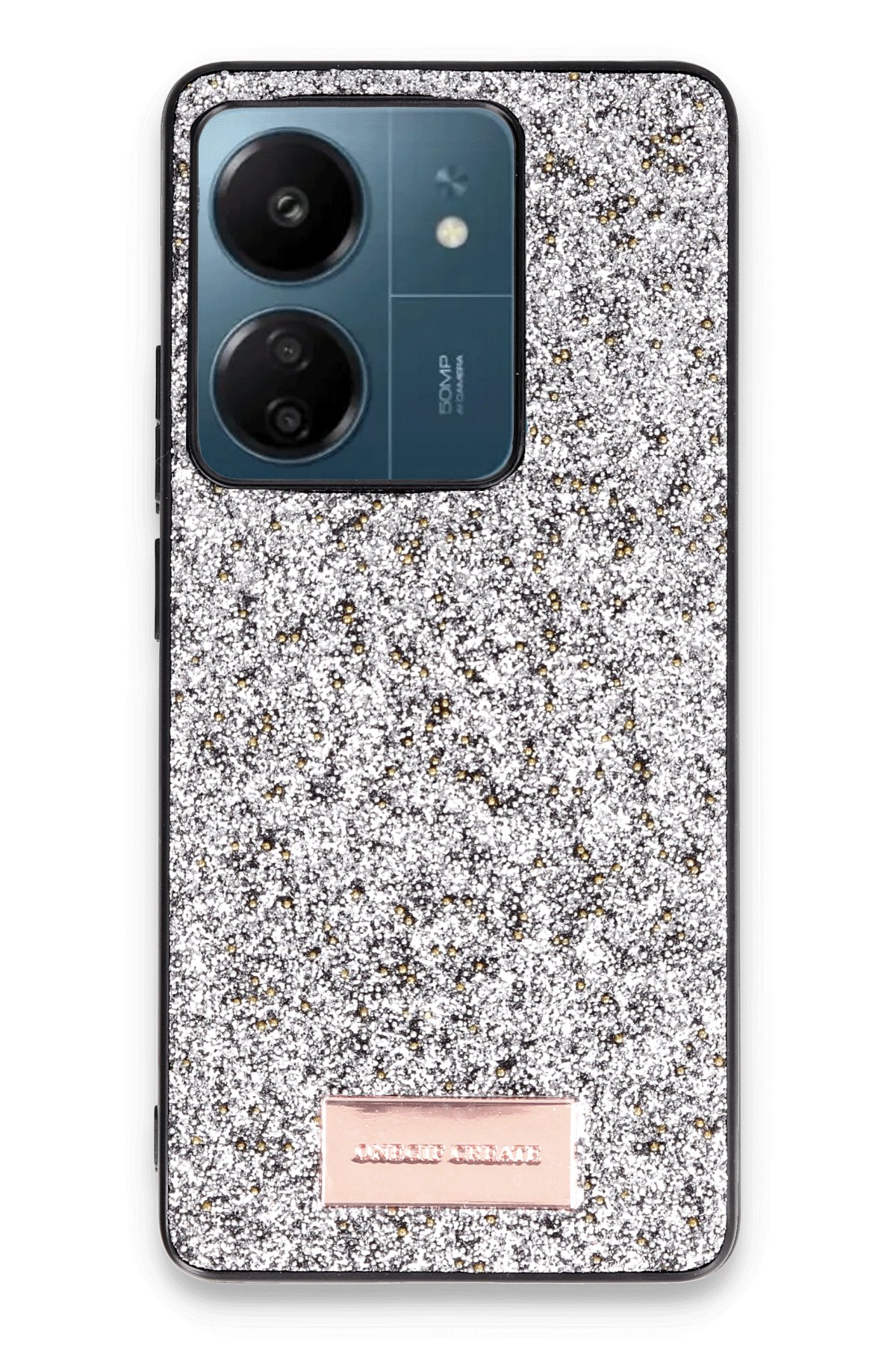Onegif Xiaomi Redmi 13C Bright Simli Kapak - Derin Mor