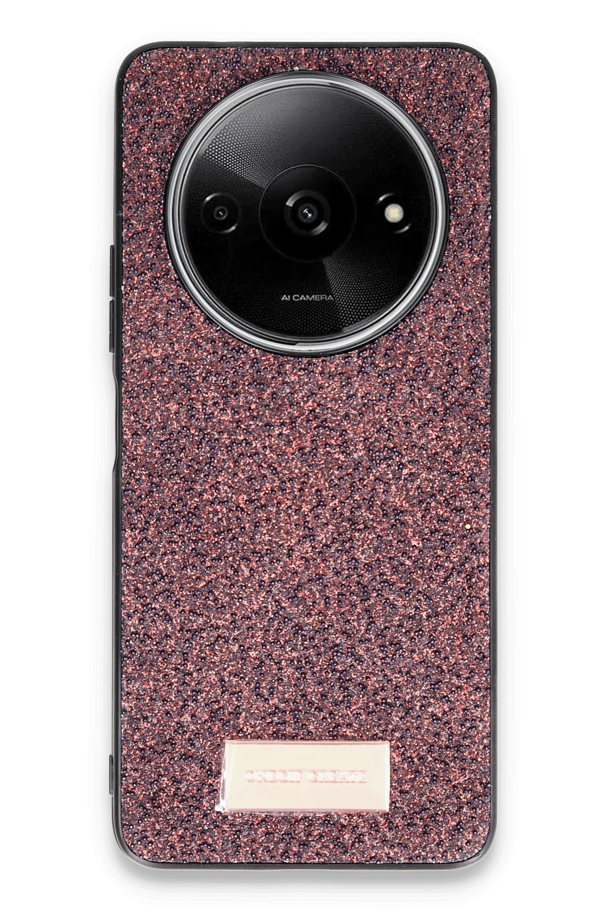 Onegif Xiaomi Redmi A3 4G Bright Simli Kapak - Gold