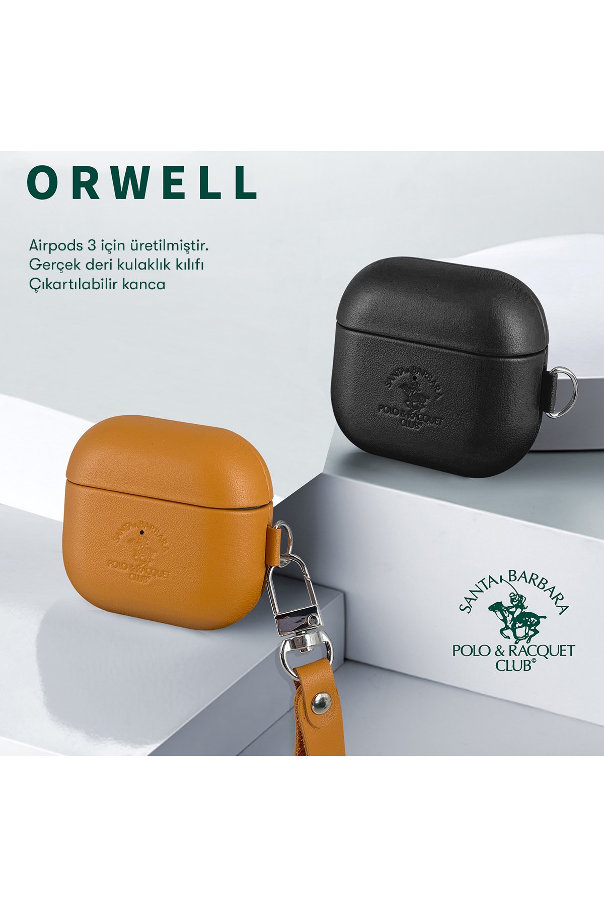 Santa Barbara Polo Racquet Club Airpods 3 (3.nesil) Orwell Kılıf - Siyah