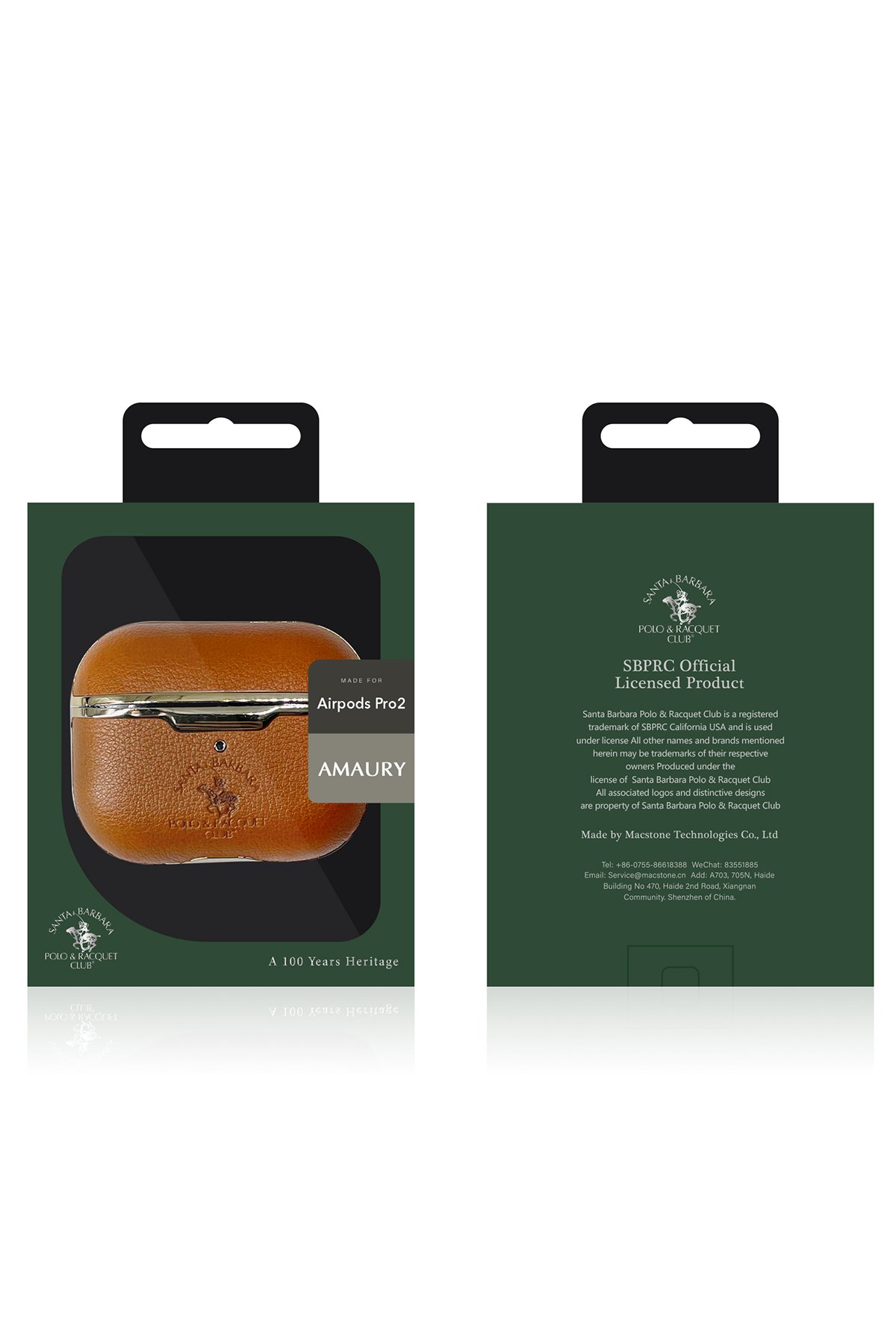 Santa Barbara Polo Racquet Club Airpods Pro (1.nesil) Orwell Kılıf - Kahverengi