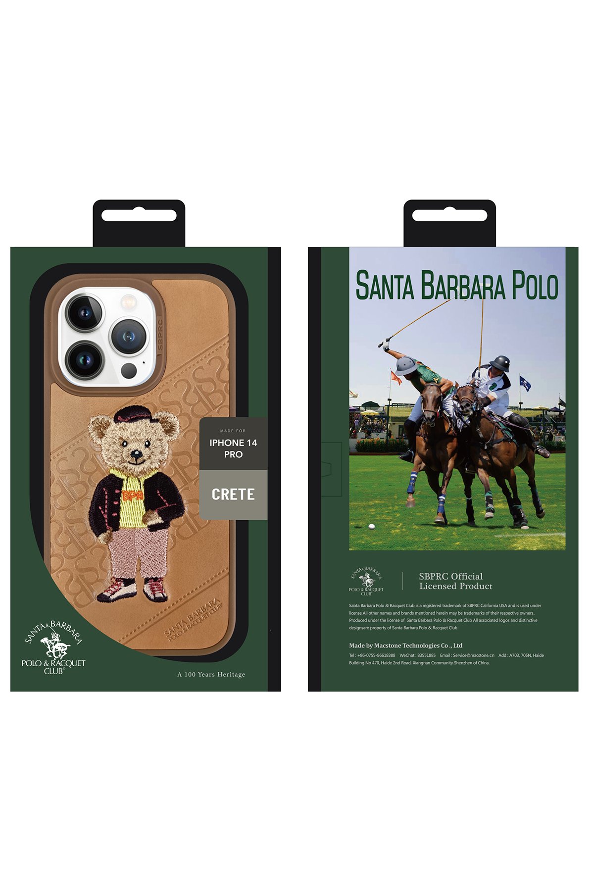 Santa Barbara Polo Racquet Club iPhone 13 Pro Parker Stand Kapak - Kırmızı