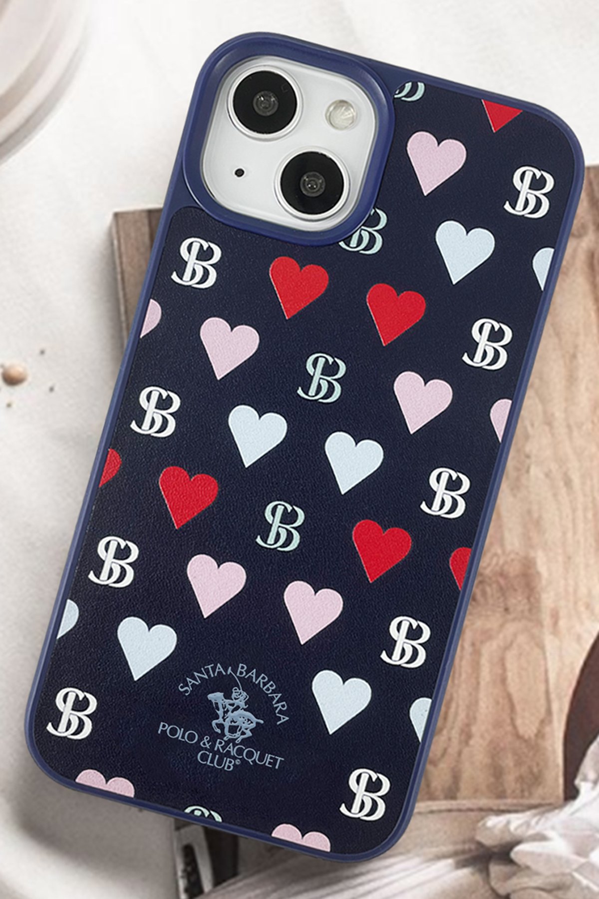 Santa Barbara Polo Racquet Club iPhone 13 Pro Max Enos Standlı Kapak - Gri