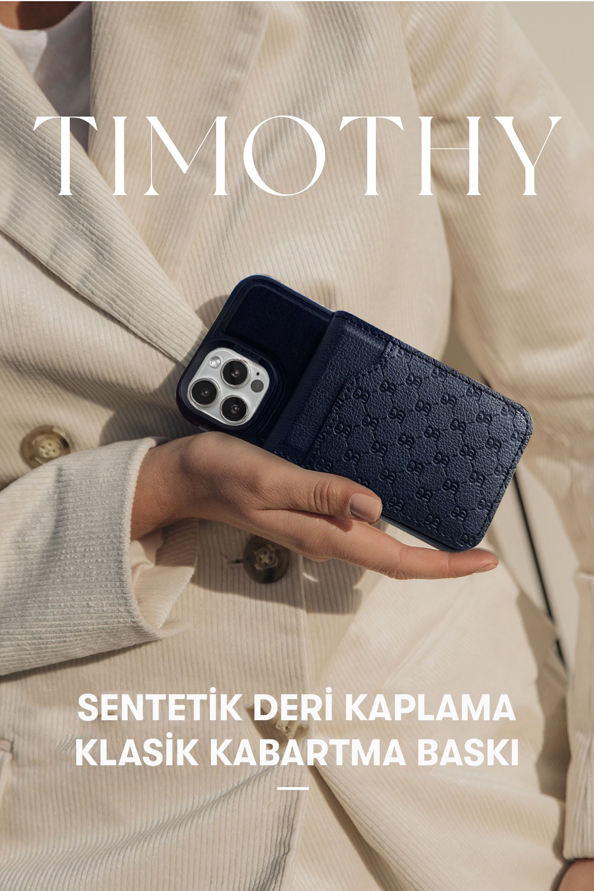 Santa Barbara Polo Racquet Club iPhone 13 Pro Enos Standlı Kapak - Gri