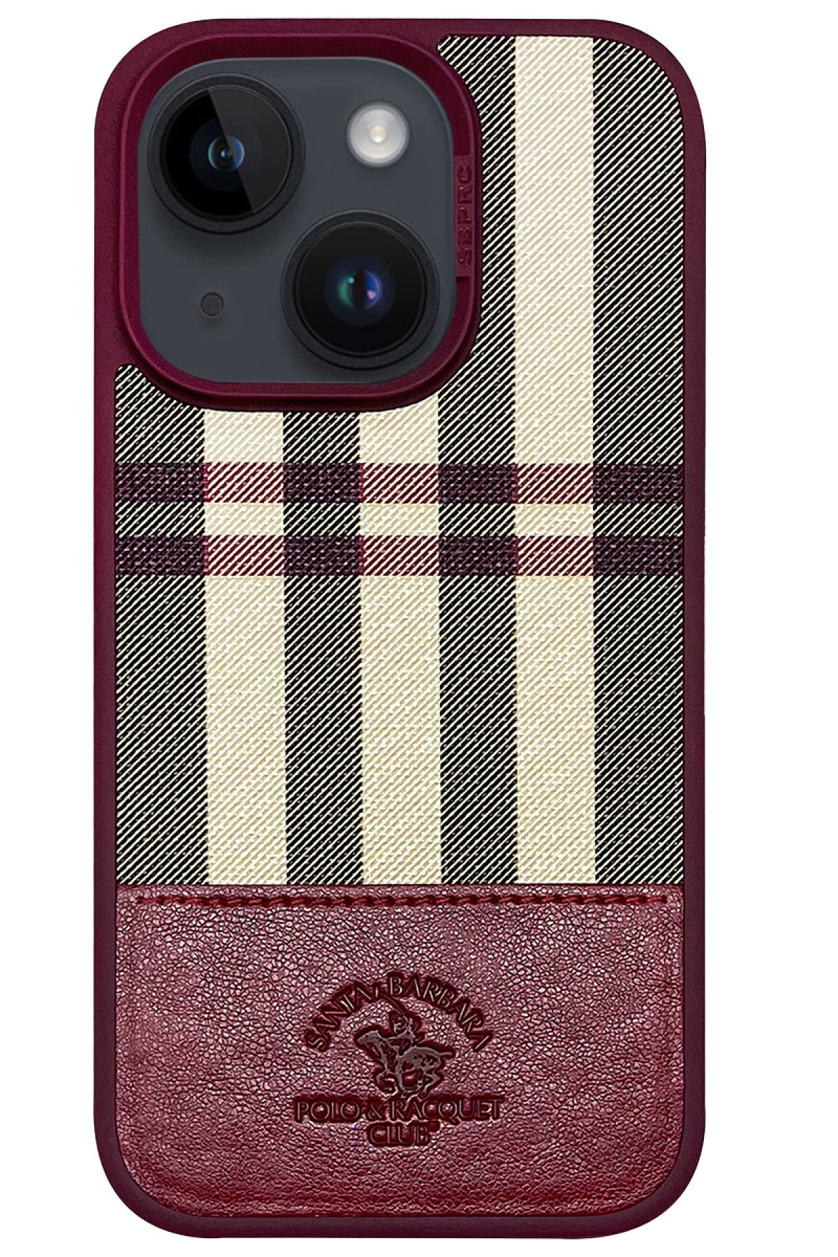 Santa Barbara Polo Racquet Club iPhone 14 Jockey Deri Kapak - Kahverengi