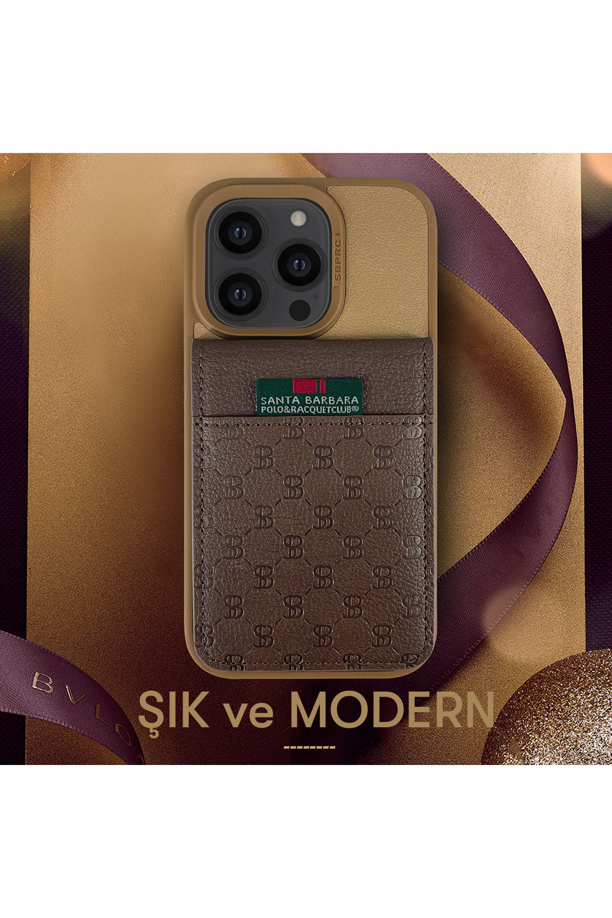 Santa Barbara Polo Racquet Club iPhone 14 Parker Stand Kapak - Gri