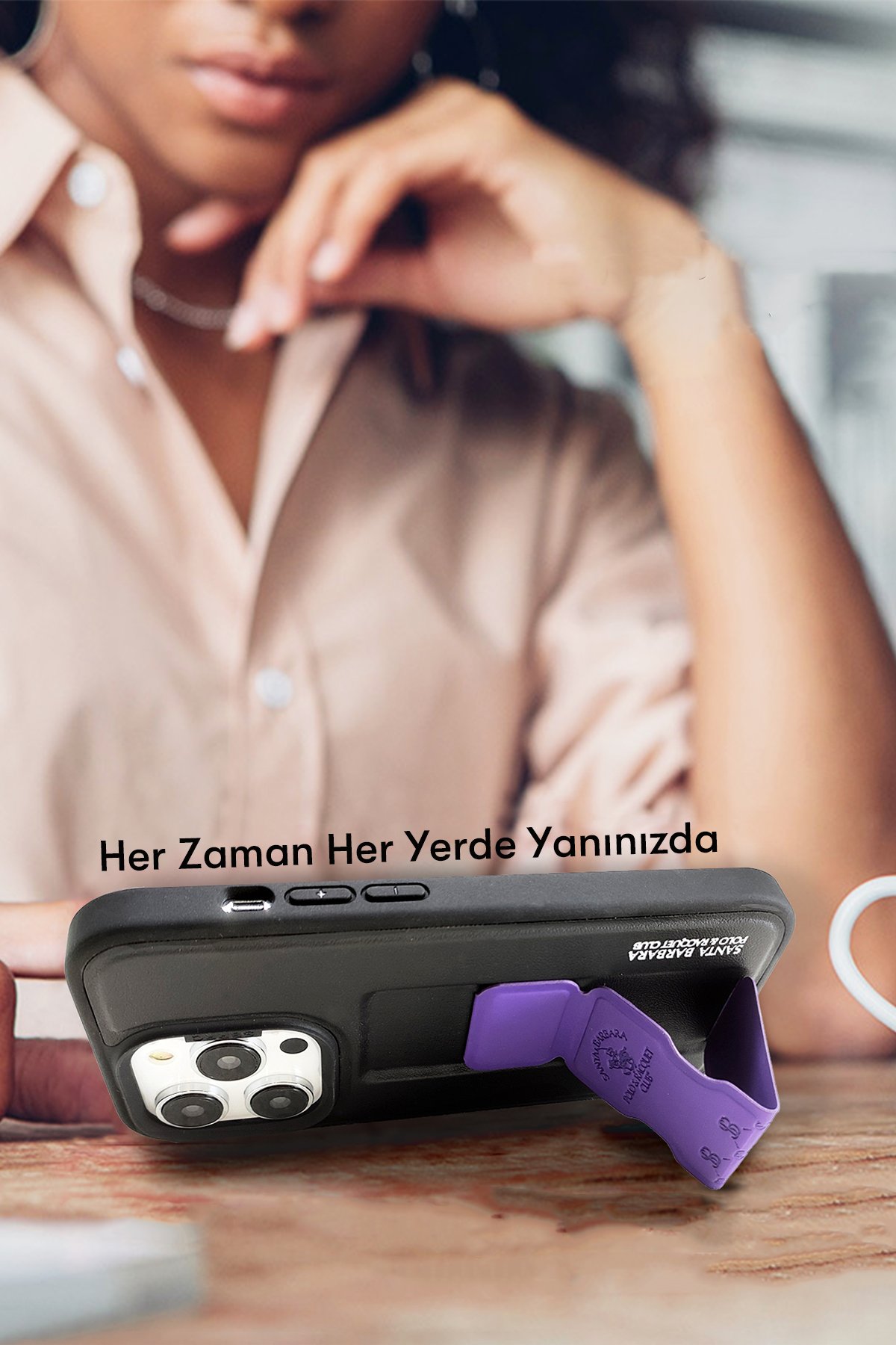 Santa Barbara Polo Racquet Club iPhone 14 Cyril Magsafe Kapak - Kahverengi