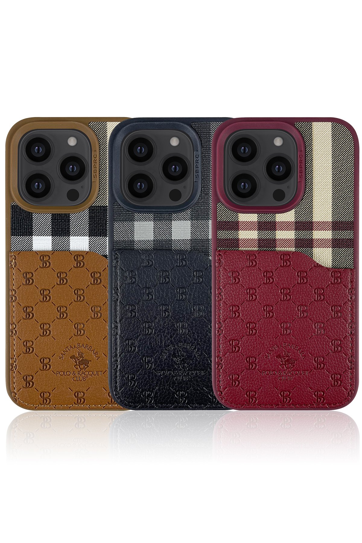 Santa Barbara Polo Racquet Club iPhone 14 Parker Stand Kapak - Beyaz
