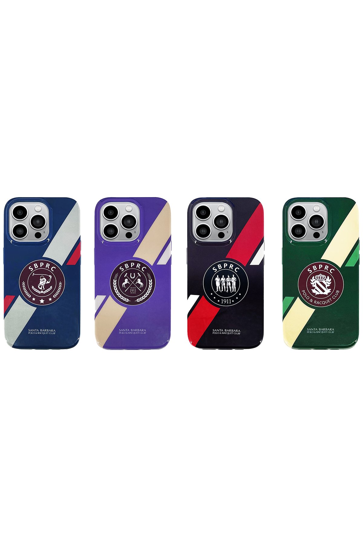 Santa Barbara Polo Racquet Club iPhone 14 Pro Jockey Deri Kapak - Kırmızı