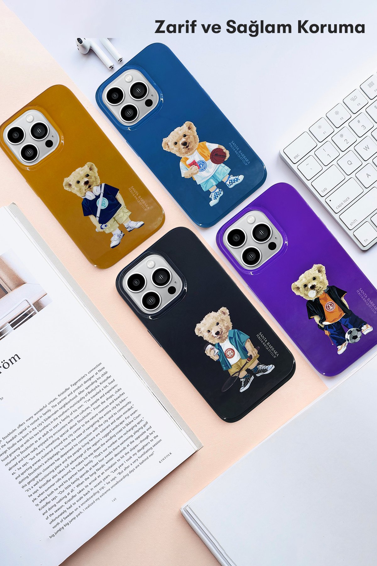 Santa Barbara Polo Racquet Club iPhone 14 Pro Fergus Kapak - Kahverengi