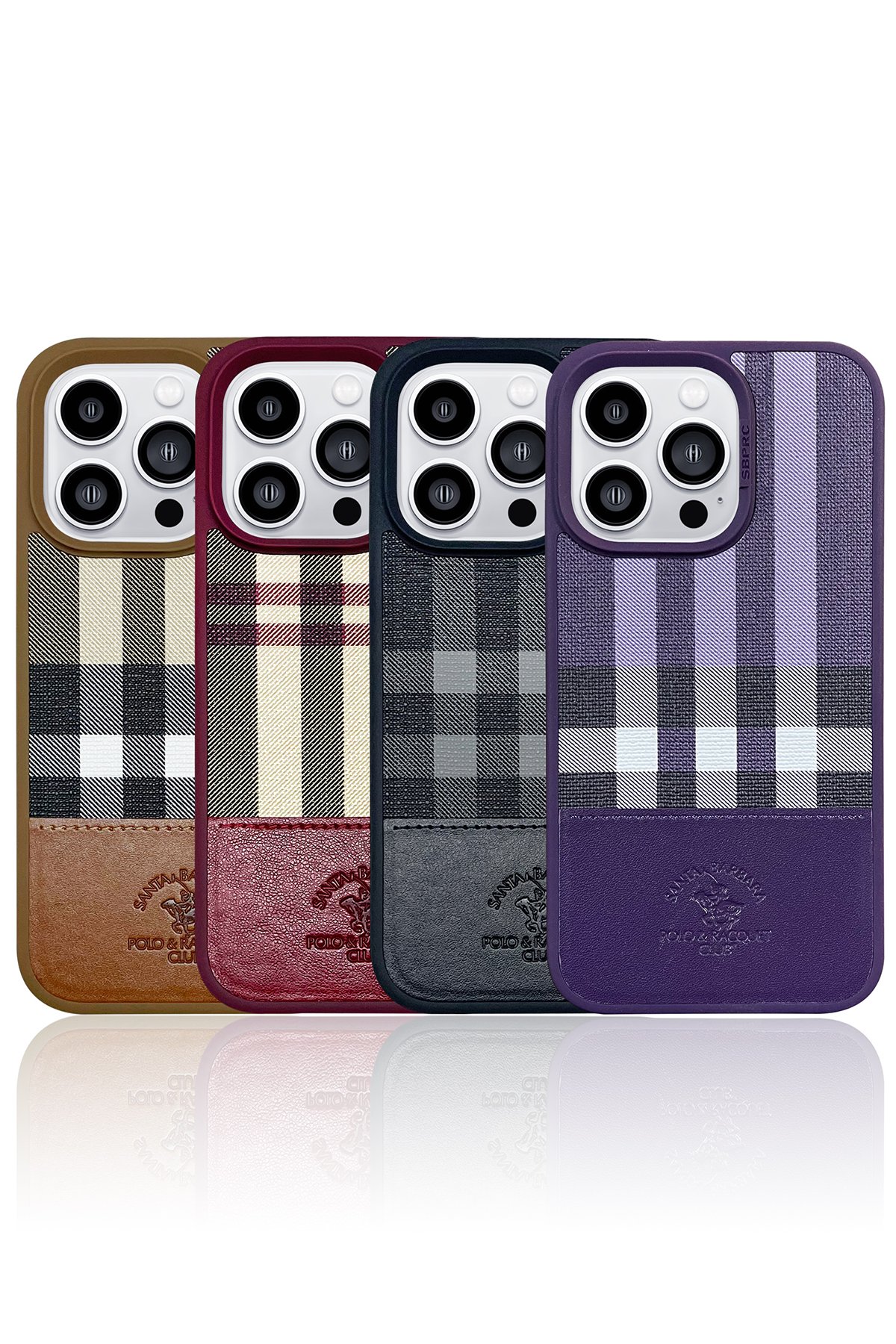 Santa Barbara Polo Racquet Club iPhone 14 Pro Hulda Kartvizitli Kapak - Gri