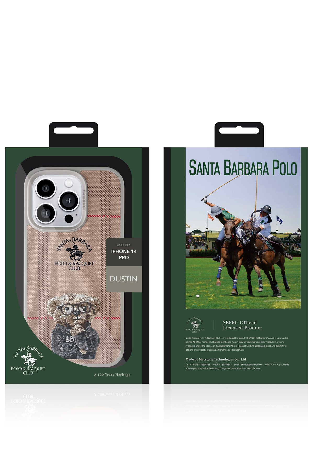Santa Barbara Polo Racquet Club iPhone 14 Pro Chuck Kapak - Mor