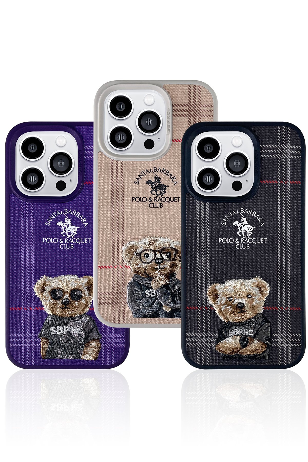 Santa Barbara Polo Racquet Club iPhone 14 Pro Hazel Karbon Set Kapak - Siyah