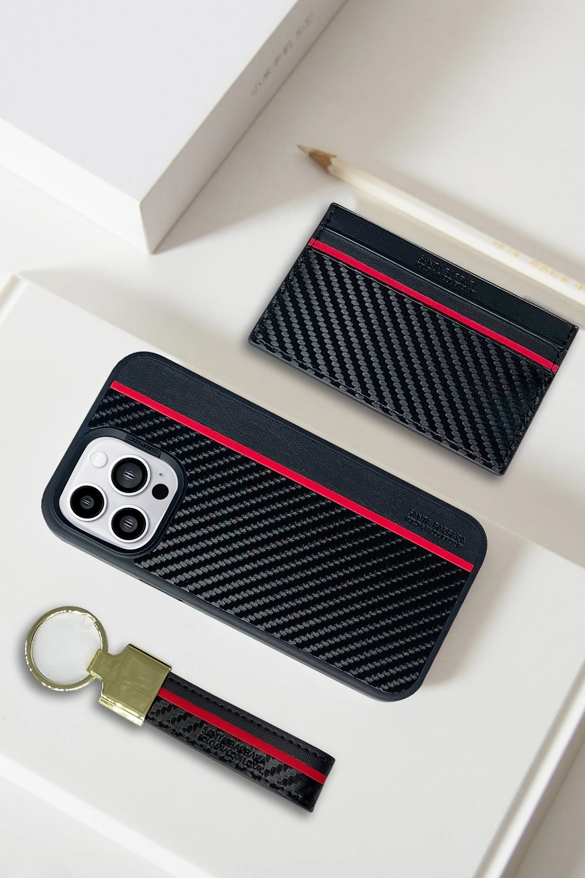 Santa Barbara Polo Racquet Club iPhone 14 Pro Clyde Stand Kapak - Kahverengi