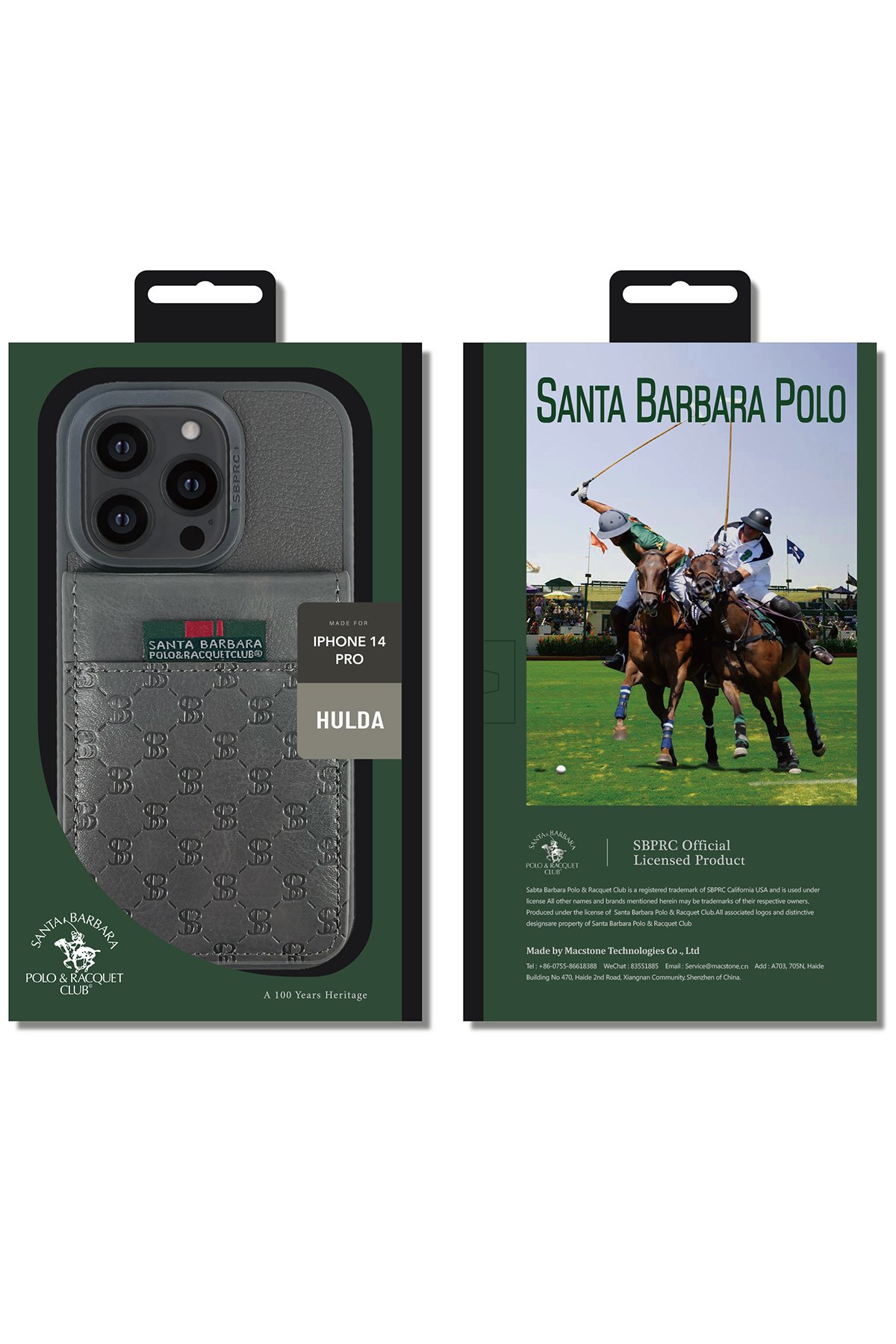 Santa Barbara Polo Racquet Club iPhone 14 Pro Chuck Kapak - Lacivert