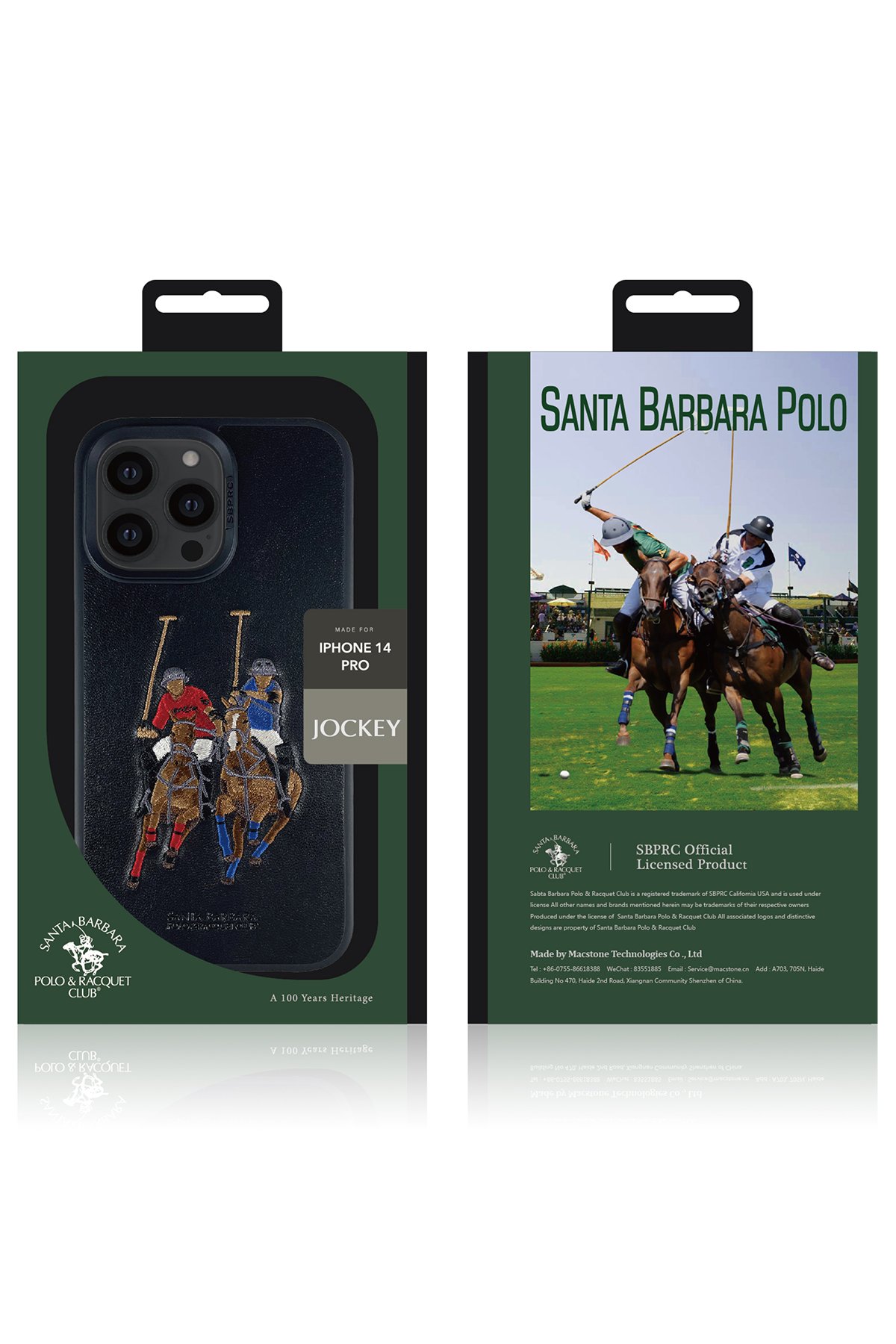 Santa Barbara Polo Racquet Club iPhone 14 Pro Clyde Stand Kapak - Mor