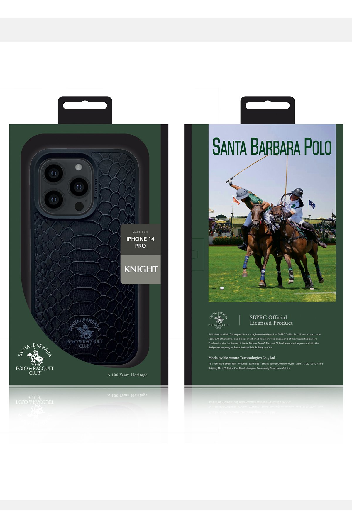Santa Barbara Polo Racquet Club iPhone 14 Pro Timothy Cüzdanlı Standlı Kapak - Siyah