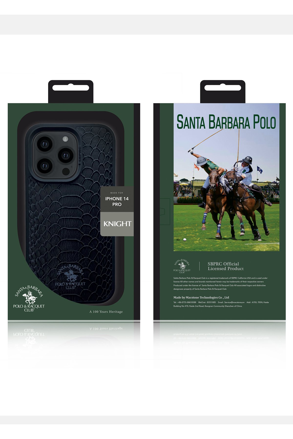 Santa Barbara Polo Racquet Club iPhone 14 Pro Chuck Kapak - Kahverengi