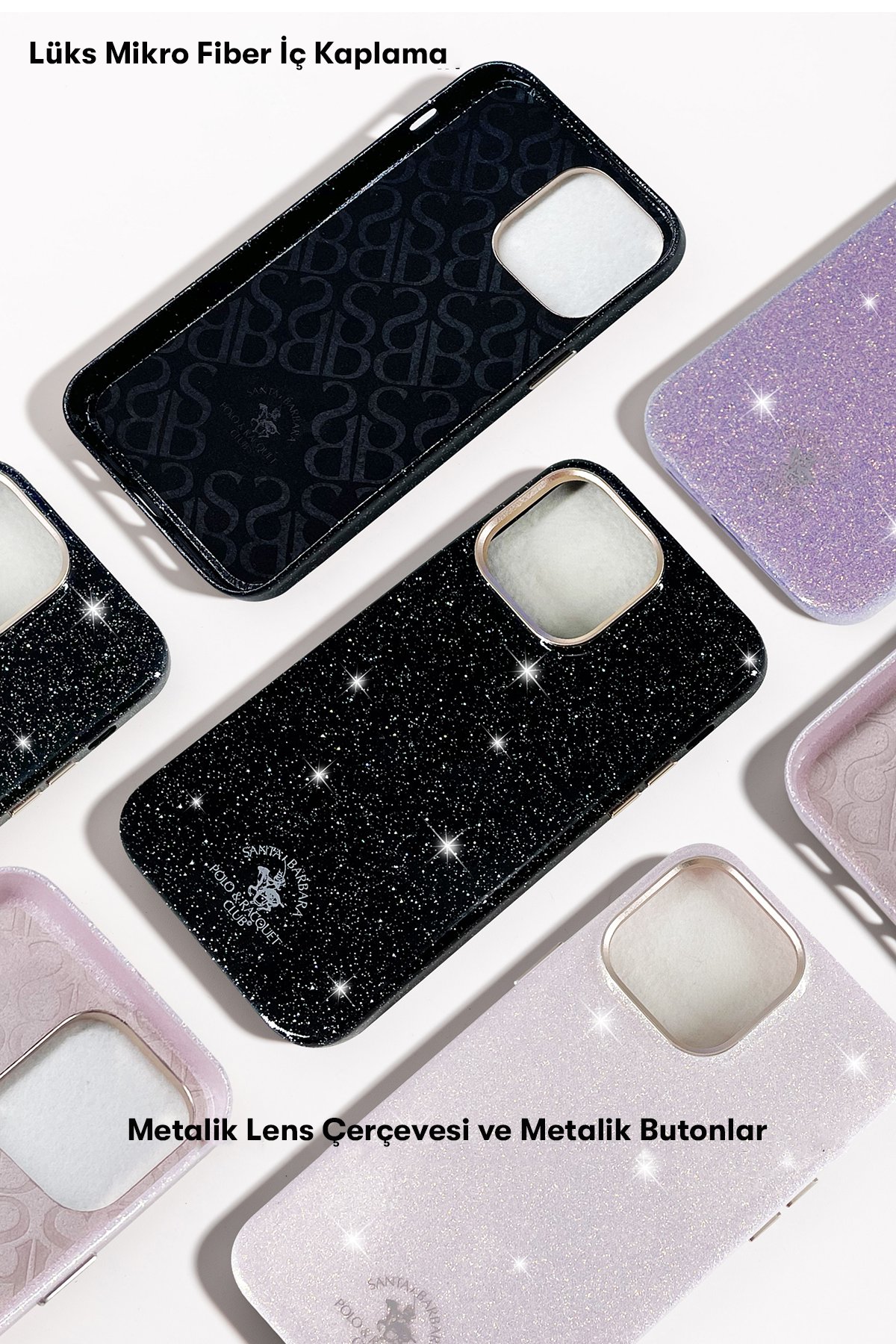 Santa Barbara Polo Racquet Club iPhone 14 Pro Max Fergus Kapak - Mavi