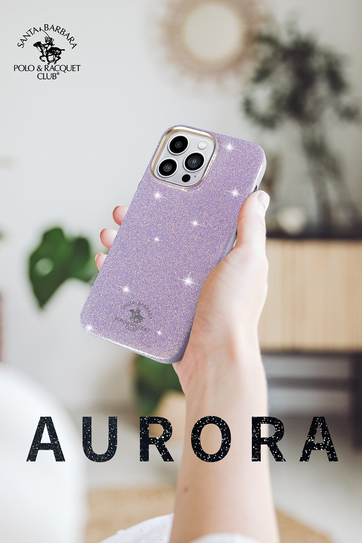 Santa Barbara Polo Racquet Club iPhone 14 Pro Max Cyril Magsafe Kapak - Mor