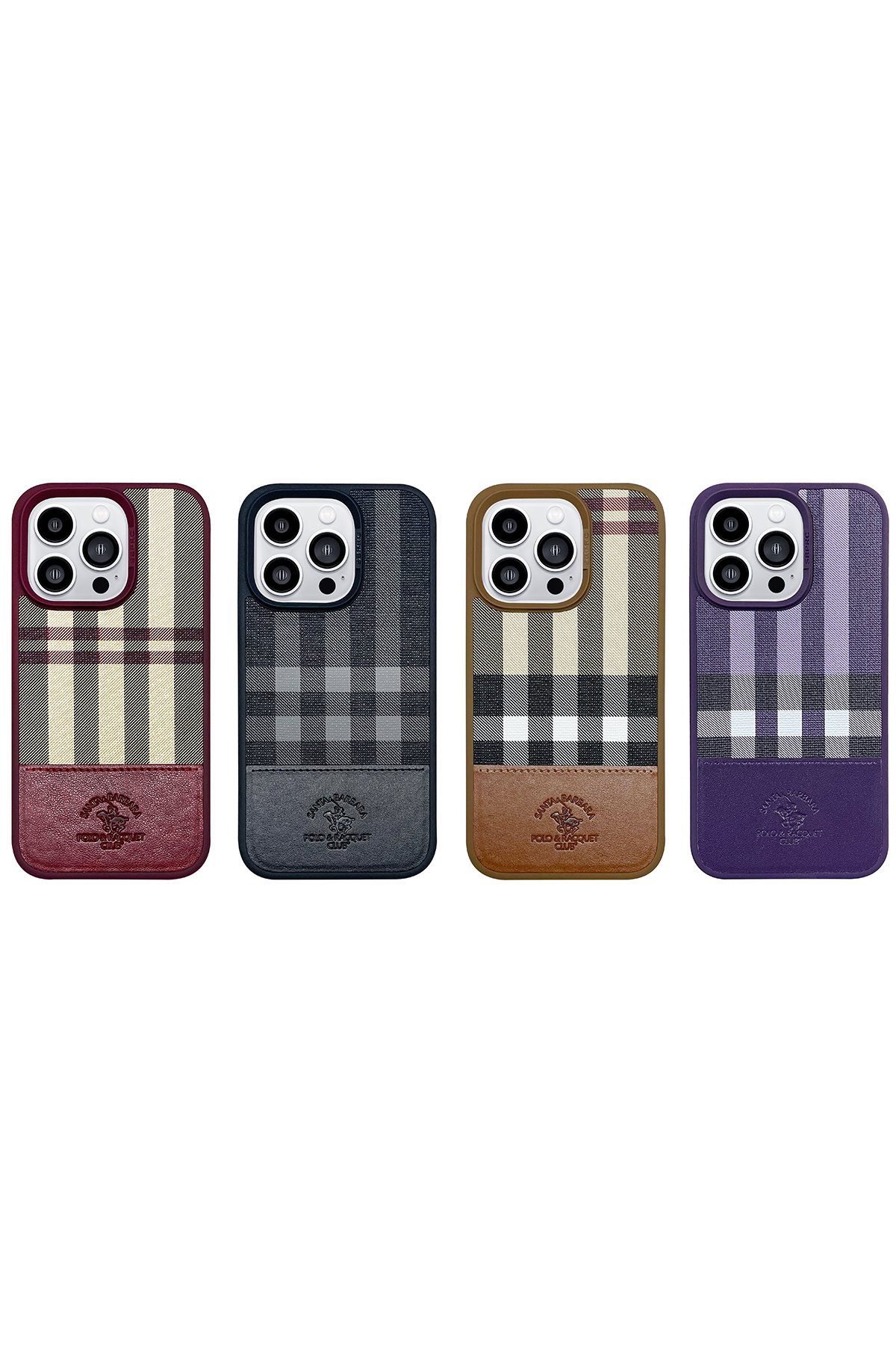 Santa Barbara Polo Racquet Club iPhone 14 Pro Max Parker Stand Kapak - Mor