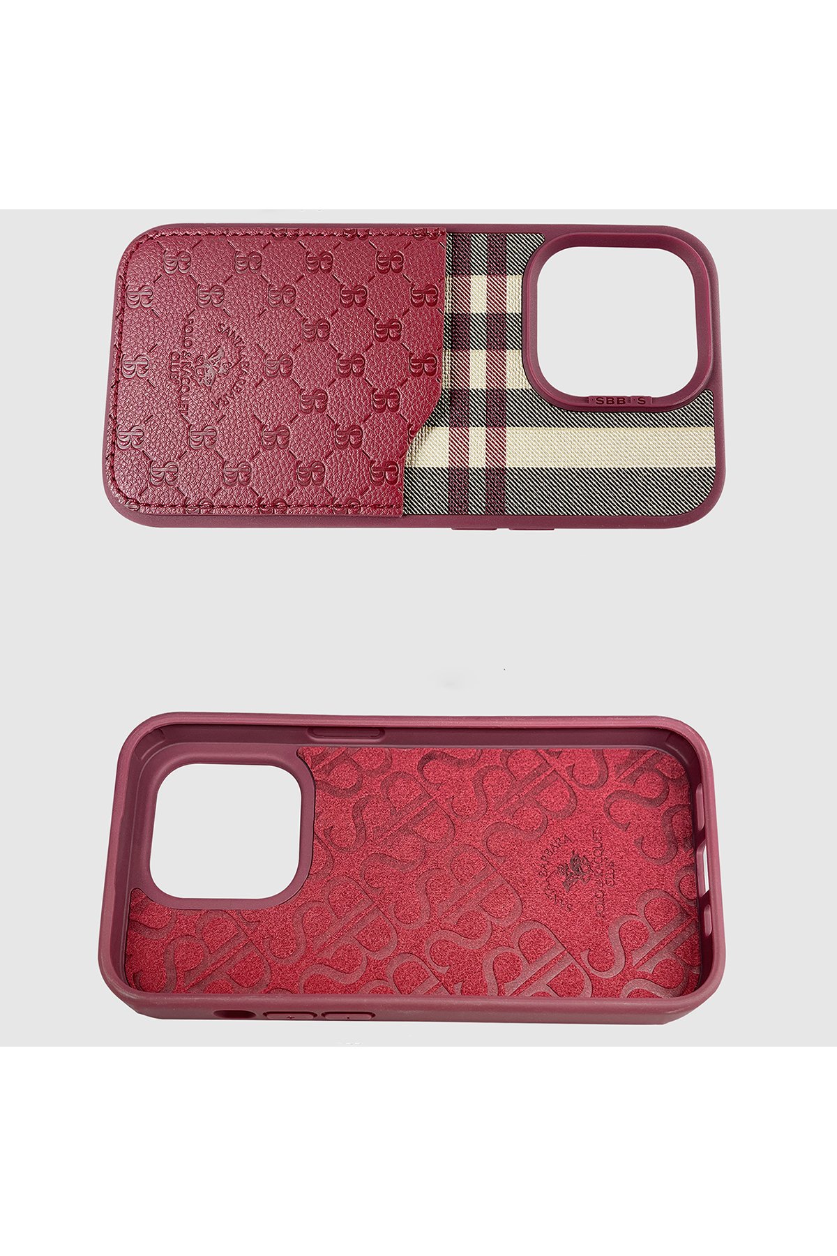 Santa Barbara Polo Racquet Club iPhone 14 Pro Knight Deri Kapak - Kahverengi