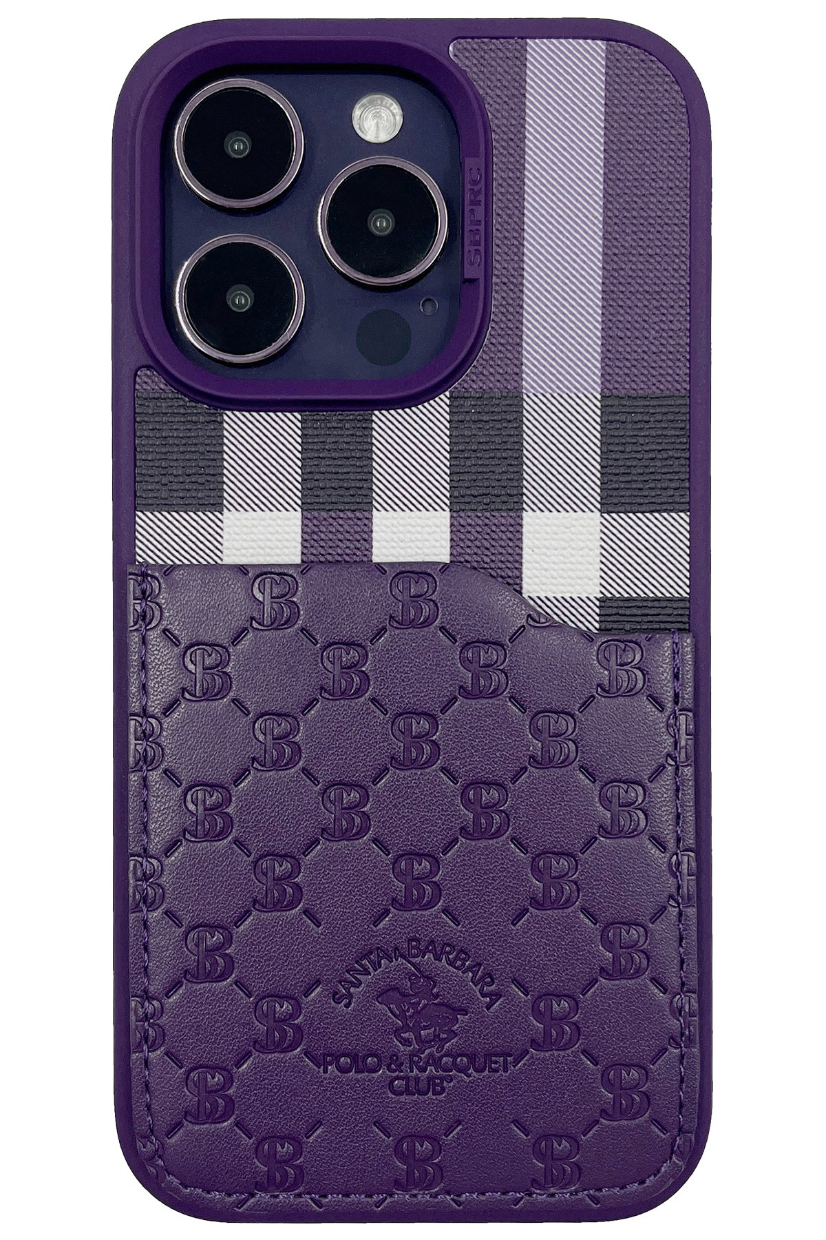 Santa Barbara Polo Racquet Club iPhone 14 Pro Timothy Cüzdanlı Standlı Kapak - Siyah